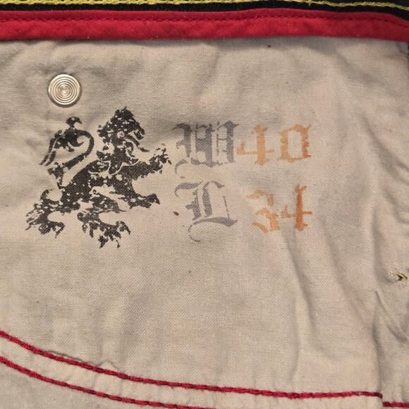 Vintage Coogi Jeans Size 40x32 Embroidered Indian Headdress Black Denim *read* - Picture 8 of 16